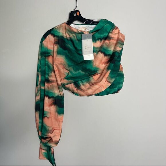 GIGIIS ASYMMETRICAL HALF SHOULDER BLOUSE TOP NWT - Picture 7 of 9